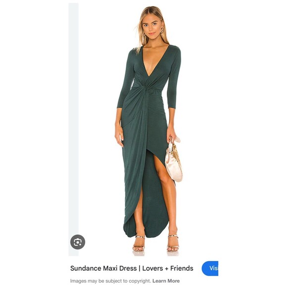 Lovers and Friends Sundance Maxi Dress in Everglade Green XS Brand New W Tags - Picture 3 of 13